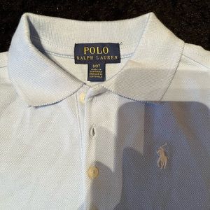Girls blue polo shirt